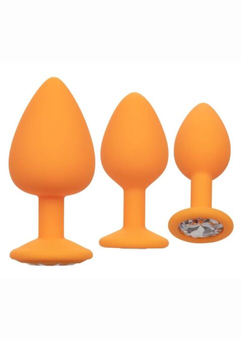 Cheeky Gems Silicone Anal Training Kit - Orange
