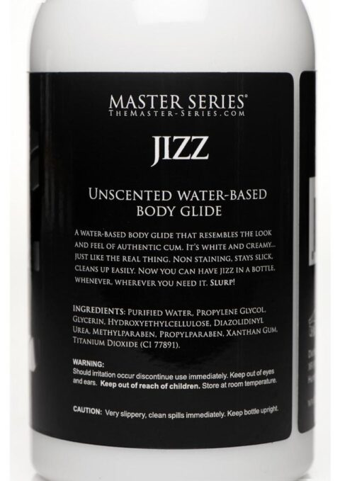 Master Series Jizz Unscented Water Based Lube 16oz