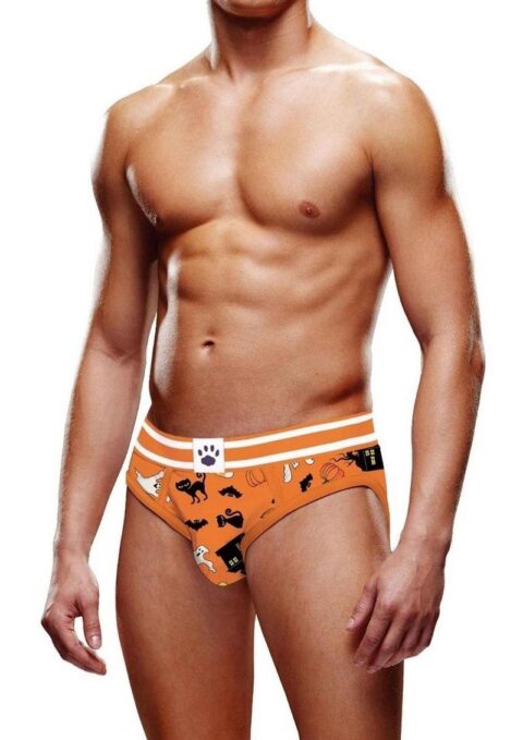 Prowler Fall/Winter 2022 Halloween Brief - XSmall - Orange/Black