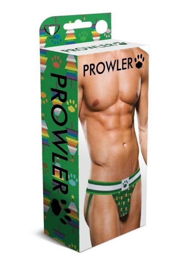 Prowler Fall/Winter 2022 Christmas Tree Jock - Small - Green/Rainbow