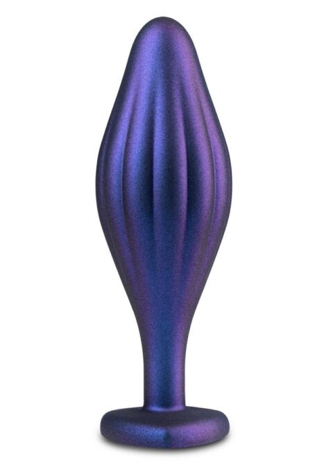 Anal Adventures Matrix Wavy Bling Silicone Plug - Sapphire Blue