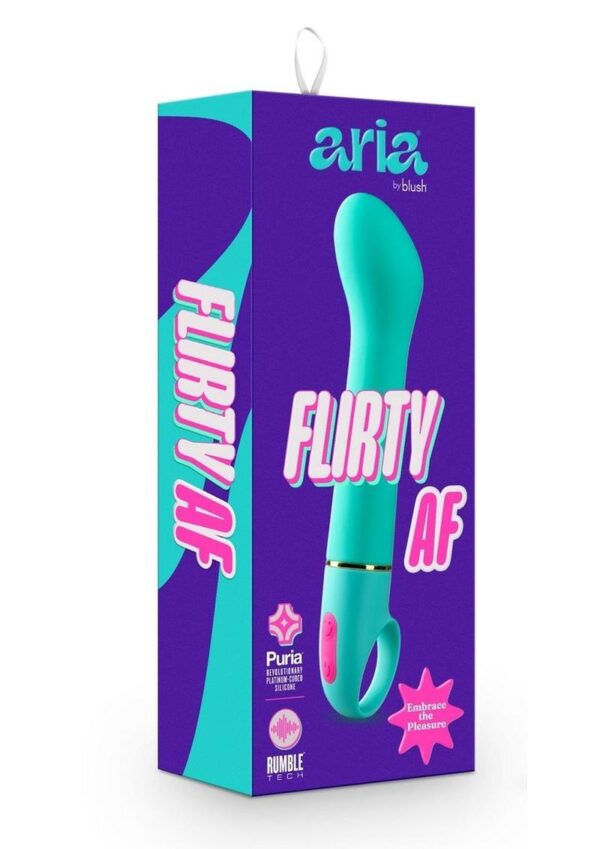 Aria Flirty AF Silicone Vibrator - Teal