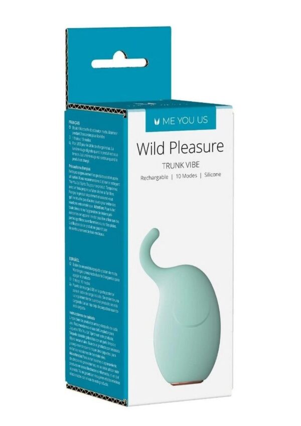 ME YOU US Wild Pleasure Trunk Vibrating Rechargeable Silicone Stimulator - Teal