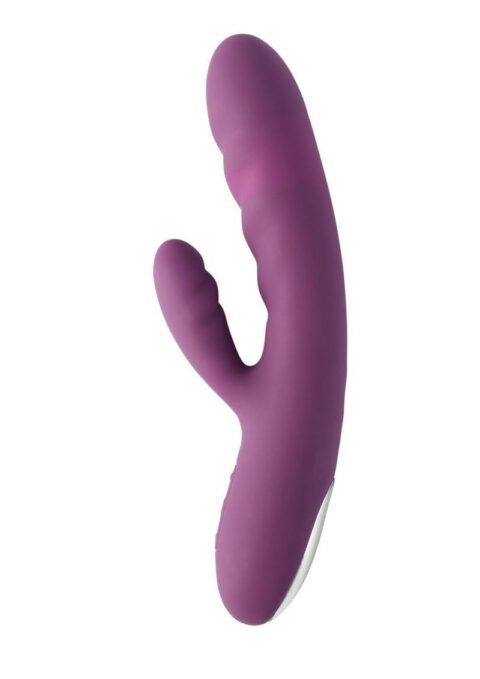 Svakom Avery Silicone Dual Stimulating Rechargeable Vibrator - Violet