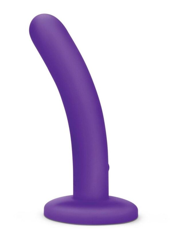 WhipSmart Rechargeable Silicone Slimline Dildo 5in - Purple