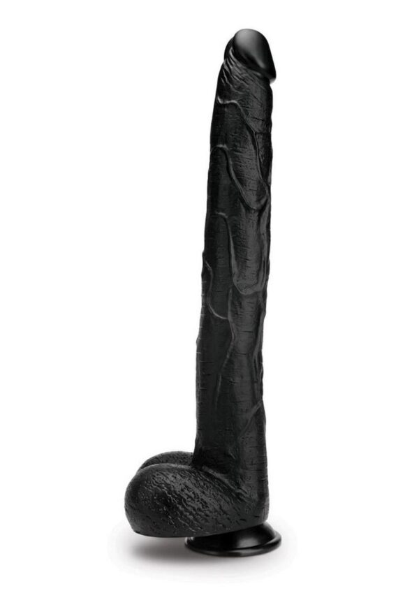 Prowler Red The Destroyer Realistic Dildo with Suction Cup 15in - Black