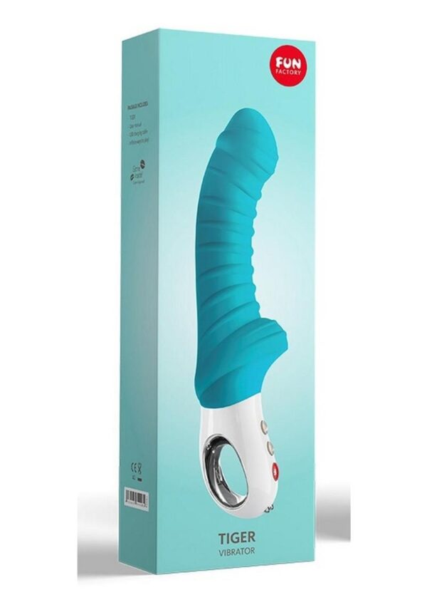 Tiger G5 Silicone Vibrator - Petrol Blue