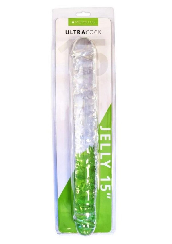 ME YOU US Ultracock Jelly Double Ender 15in - Clear