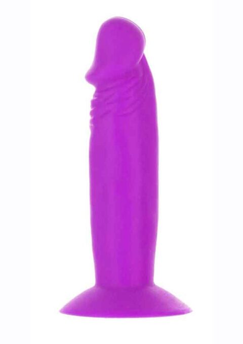 Addiction Silly Willy Silicone Mini Dongs 3.3in - Assorted Colors (12 Per Bowl)