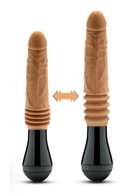 Dr. Skin Silicone Dr. Arthur Rechargeable Thrusting Gyrating Vibrating Dildo 10.5in - Vanilla