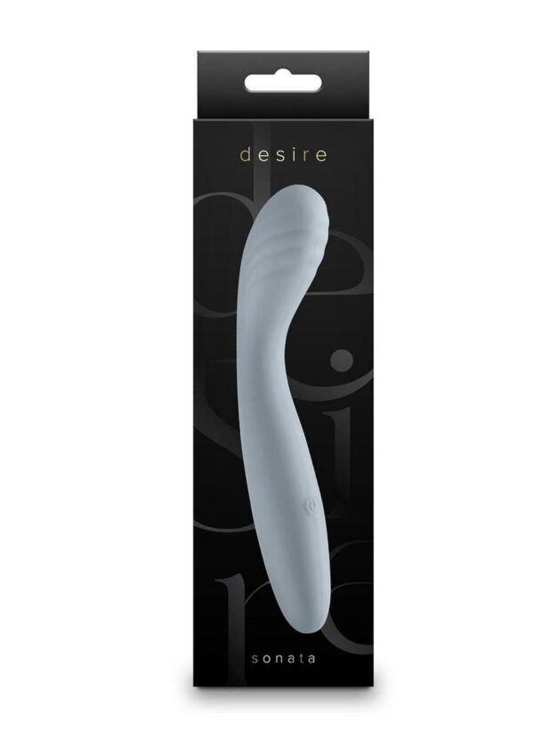 Desire Sonata Rechargeable Silicone G-Spot Vibrator - Gray