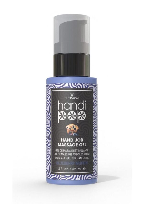 HandiPop Edible Hand Job Massage Gel Blueberry Muffin 2oz