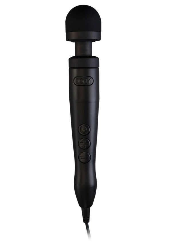 Doxy Number Die Cast 3 Wand Plug-In Vibrating Body Massager - Matte Black