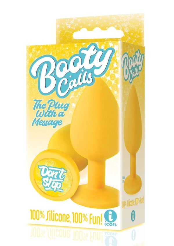 The 9`s - Booty Talk Silicone Butt Plug Don`t Stop - Yellow