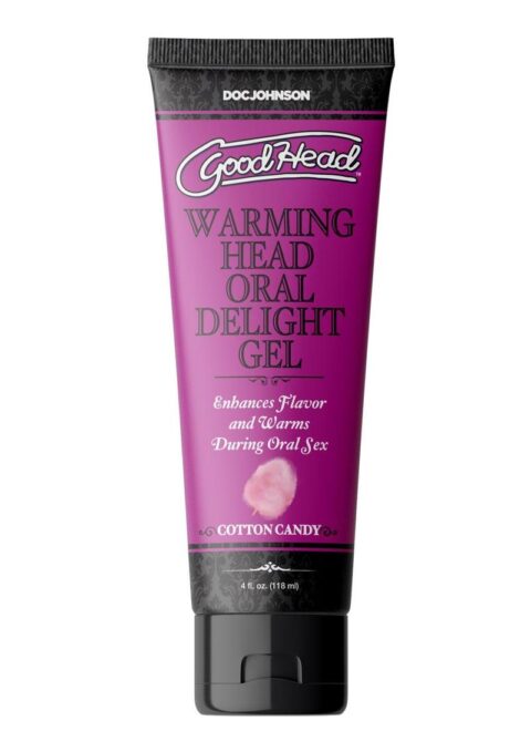 GoodHead Warming Head Oral Delight Gel Flavored Cotton Candy 4oz