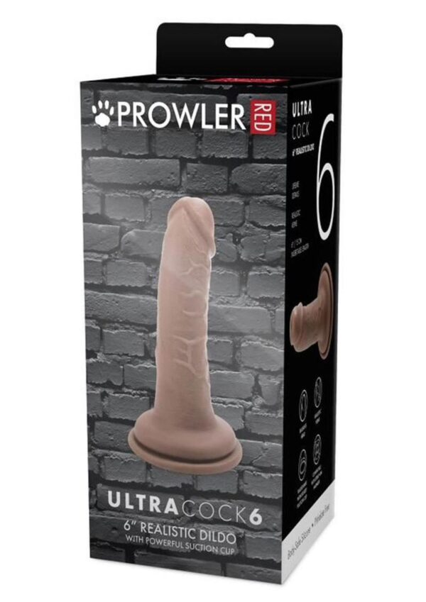 Prowler RED Ultra Cock Realistic Dildo 6in - Caramel