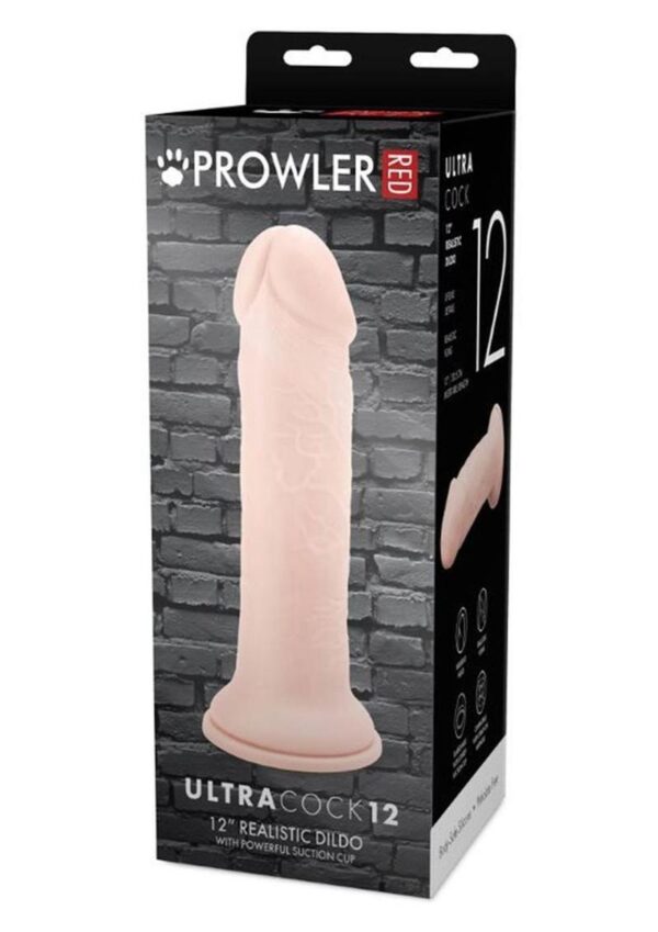 Prowler RED Ultra Cock Realistic Dildo 12in - Vanilla