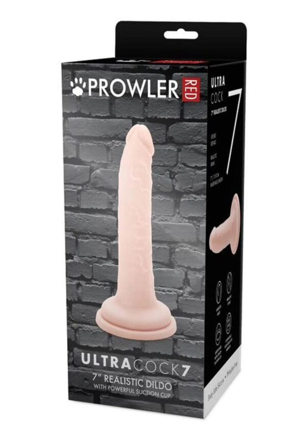 Prowler RED Ultra Cock Realistic Dildo 7in - Vanilla