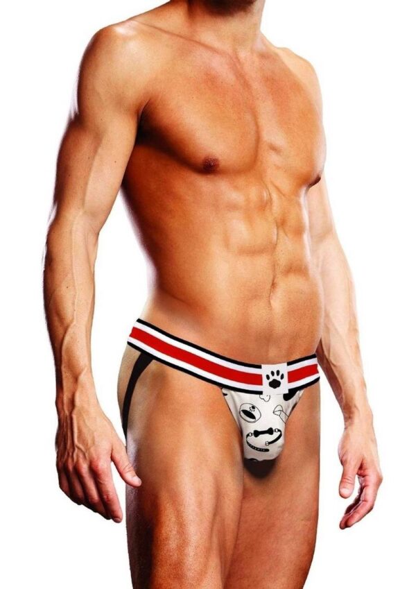 Prowler Puppie Print Jock - XSmall - White/Black