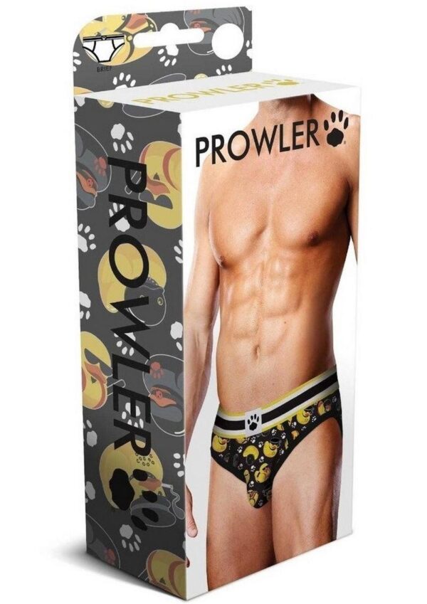 Prowler BDSM Rubber Ducks Brief - XSmall - Black/Yellow