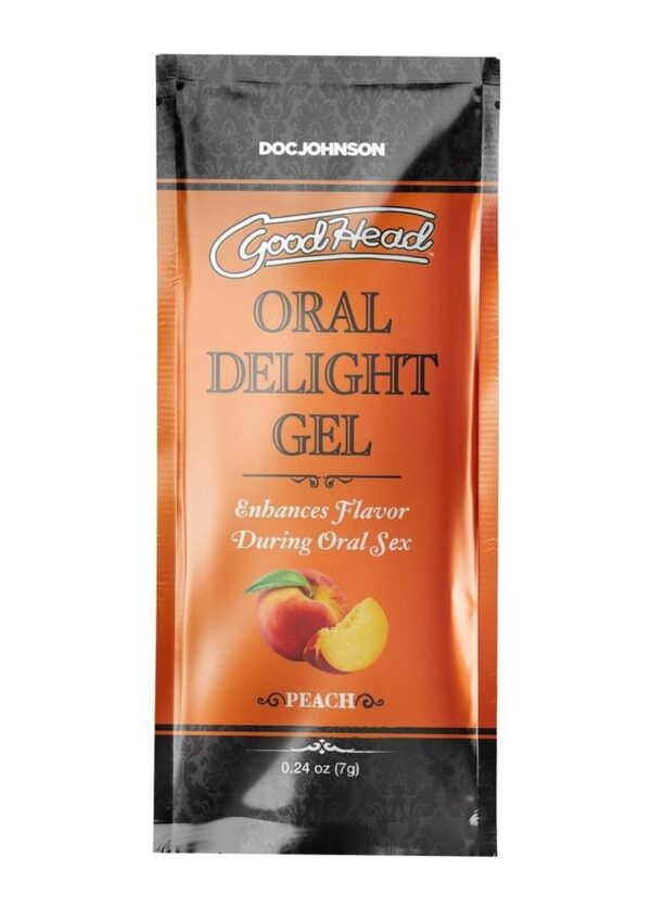 GoodHead Oral Delight Gel .24oz Bulk (48 Pieces) - Peach