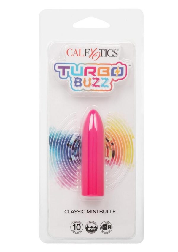 Turbo Buzz Classic Rechargeable Mini Bullet - Pink