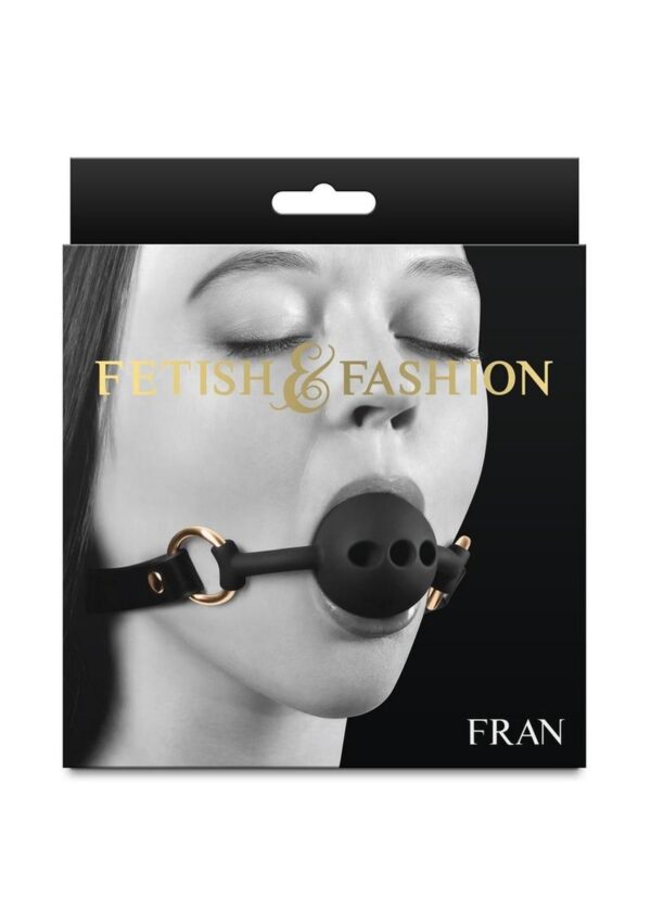 Fetish and Fashion Fran Silicone Ball Gag - Black