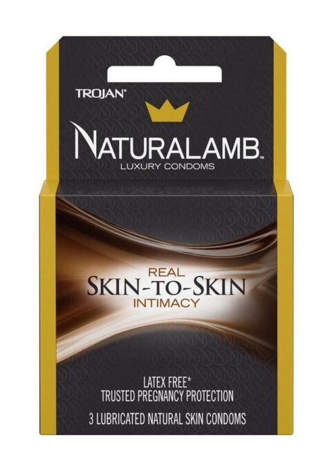 Trojan NaturaLamb Latex Free Luxury Lubricated Condoms (3ct)