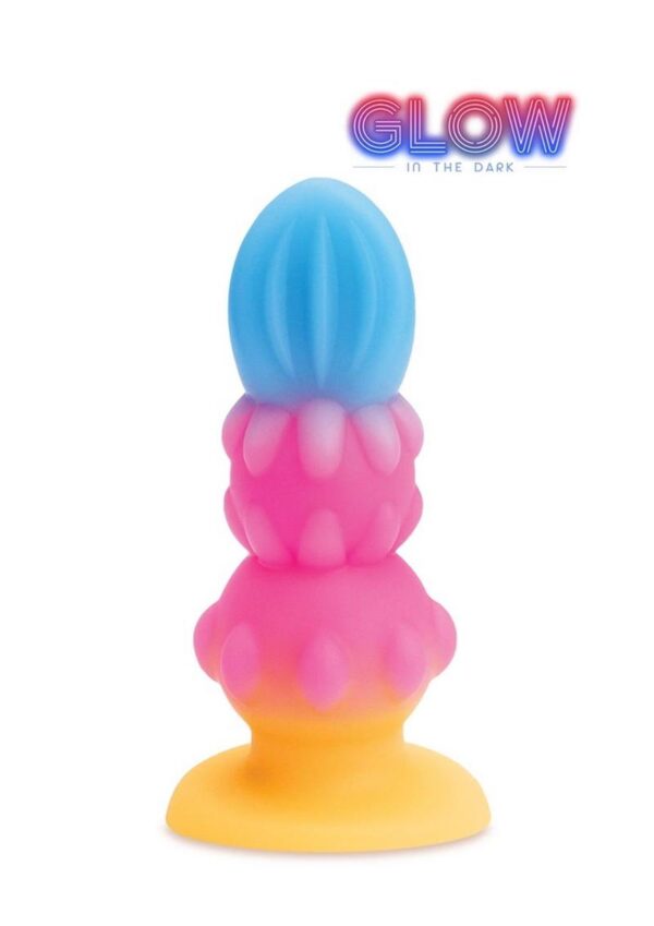 Alien Nation Sprite Jr. Silicone Anal Plug - Blue/Pink/Yellow