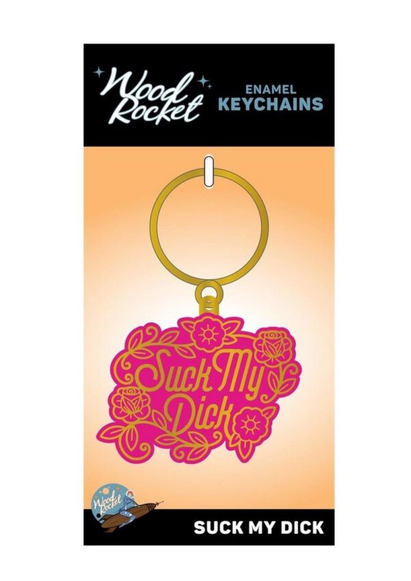 Suck My Dick Keychain - Purple/Gold