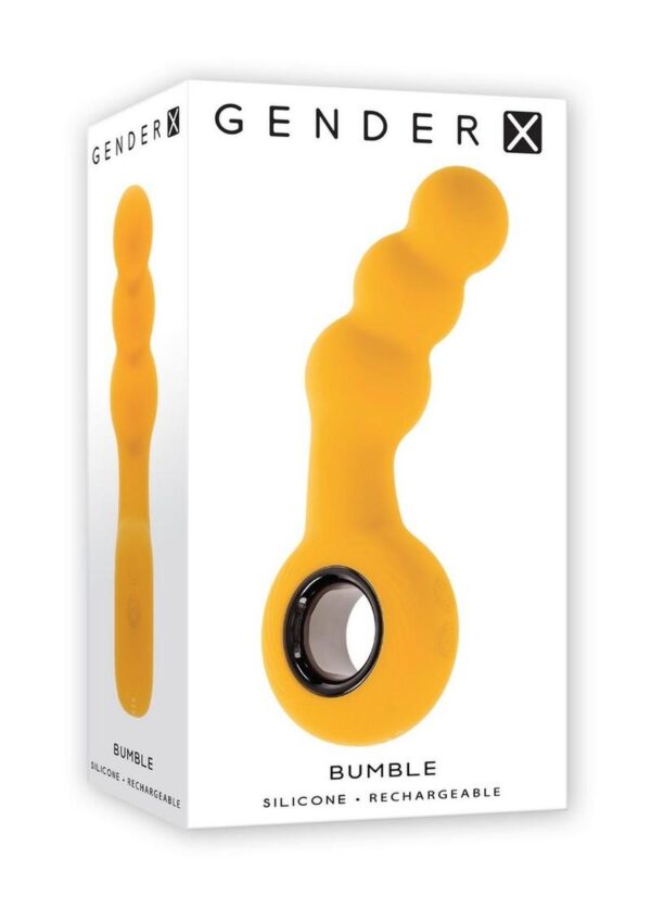 Gender X Bumble Rechargeable Silicone Anal Beads - Yellow