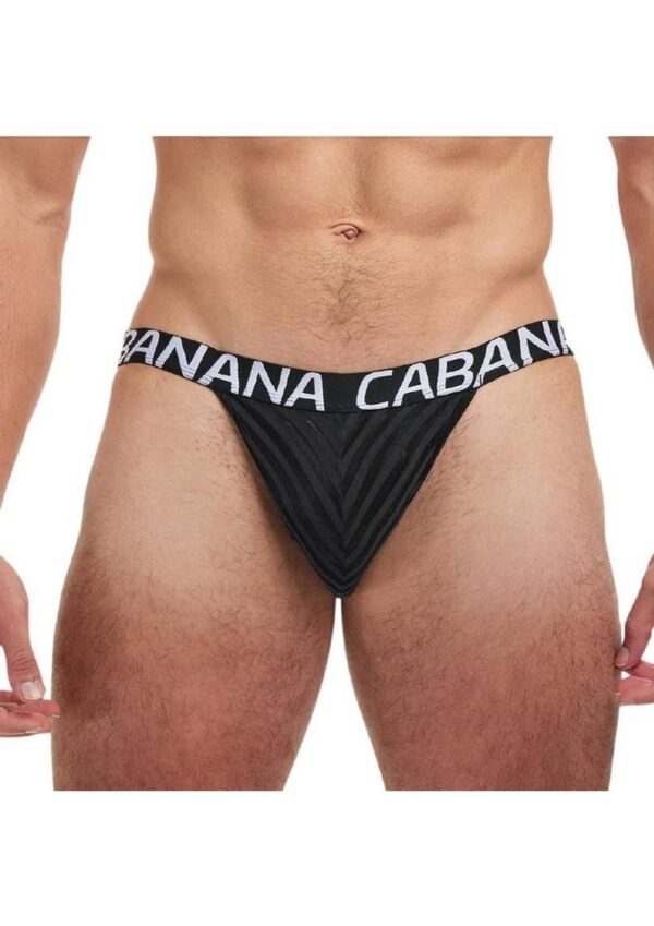 Banana Cabana Poly Jock - Large/XLarge - Black