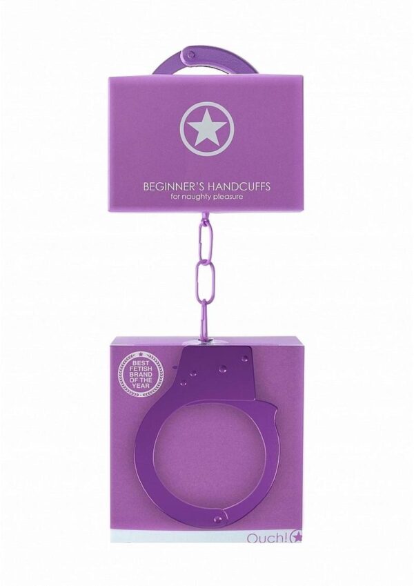 Ouch! Beginners Handcuffs Metal - Purple