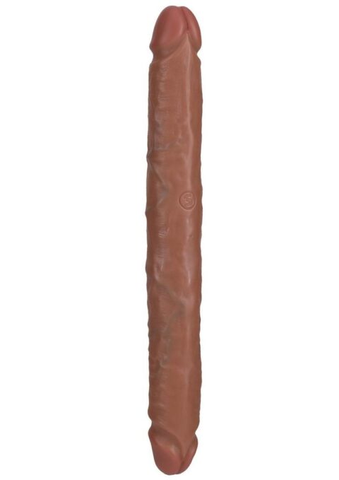 RealRock Realistic Skin Slim Double Ended Dong 12in - Tan