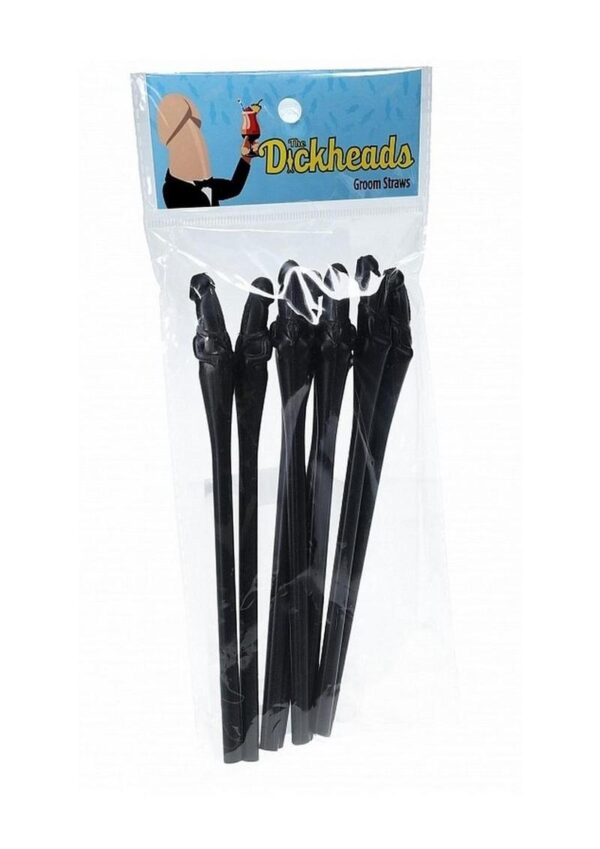 S-Line The Dickheads Groom Straws - Black