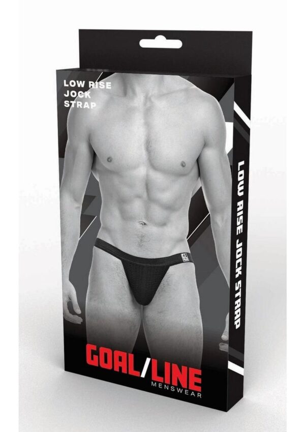 Goal Line Low Rise Jockstrap - Small/Medium - Black