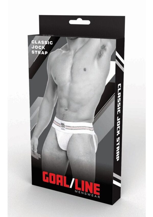 Goal Line Class Jockstrap - Small/Medium - White