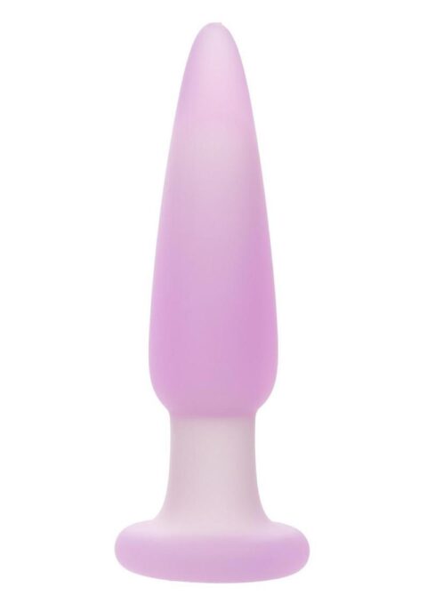 Lavender Haze Slender Probe Silicone Rechargeable Anal Plug - Purple/White