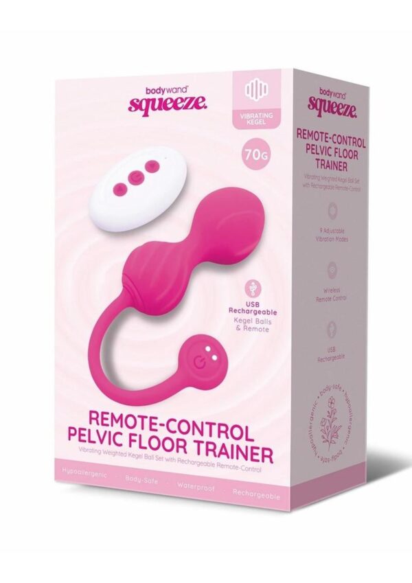 Bodywand Squeeze Remote Control Rechargeable Silicone Pelvic Floor Trainer Weighted 70G