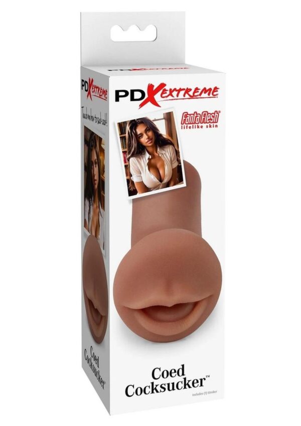 PDX Extreme Coed Cocksucker Mouth Stroker - Caramel