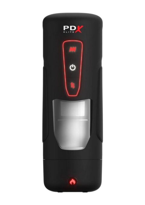 PDX Elite Milk Me Hotter Rechargeable Stroker - Black