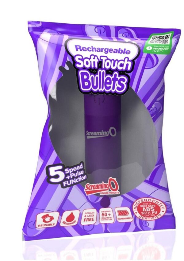 Screaming O Soft Touch Rechargeable Bullet - Purple