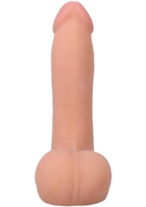 The Realistic Cock with Balls Ultraskyn Removable Vac-U-Lock Suction Cup 7in - Vanilla