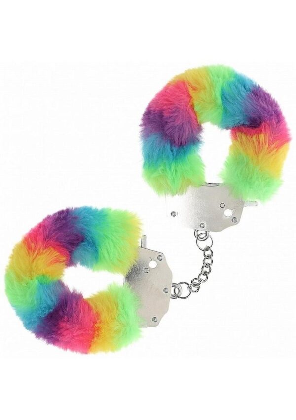 Ouch! Heavy-Duty Fluffy Handcuffs - Multicolor 1