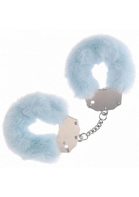 Ouch! Heavy-Duty Fluffy Handcuffs - Powder Blue