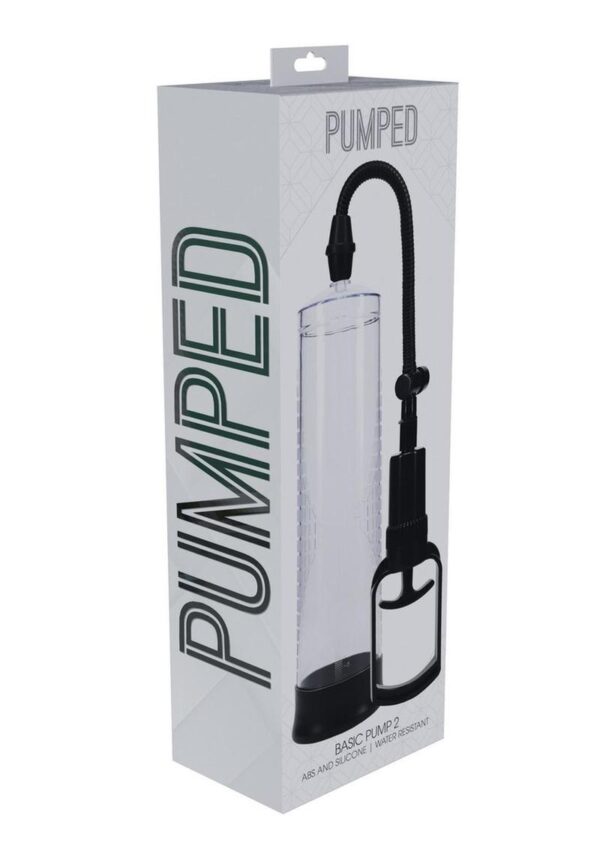 Pumped Basic Pump 2 Water Resistant Silicone Penis Pump - Clear