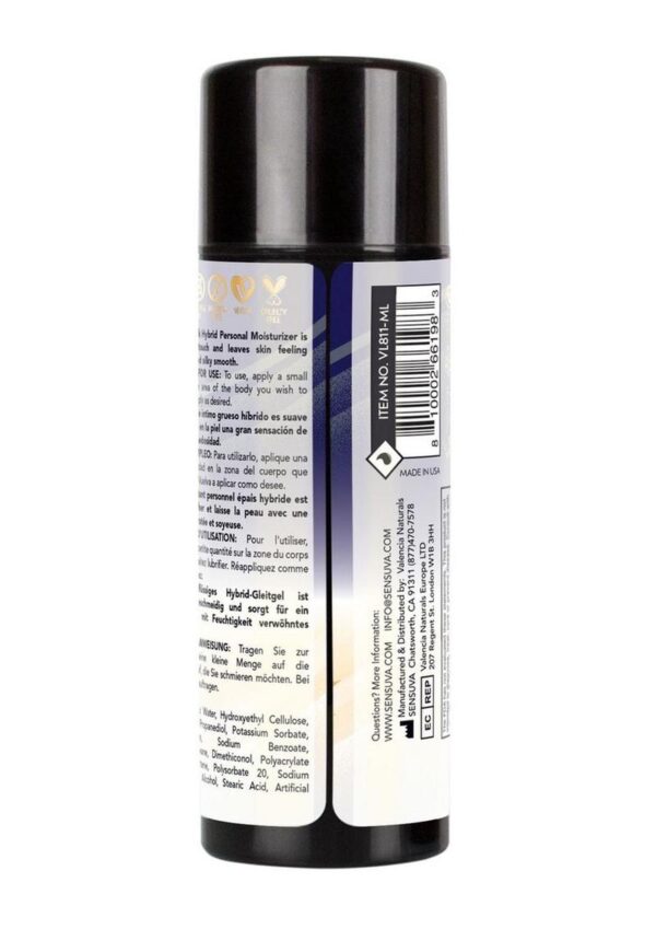 Sensuva Ultra-Thick Anal Hybrid Lubricant Original Unflavored 3.4oz