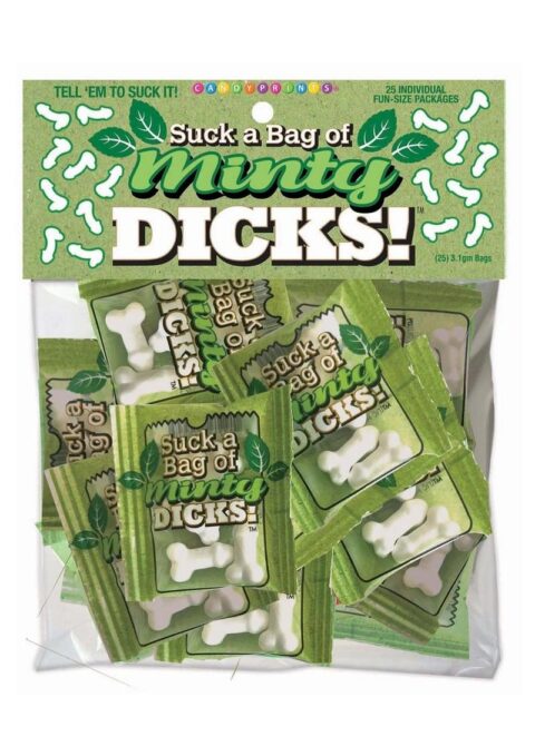 Candyprints Suck A Bag Of Minty Dicks (25 packs per bag)