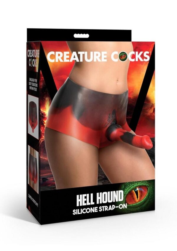 Creature Cocks Hell Hound Silicone Strap-On - Red