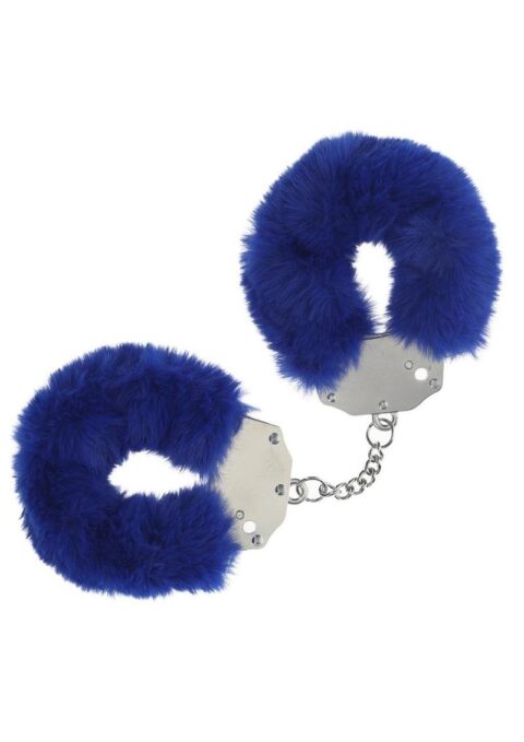 Ouch! Heavy-duty Fluffy Handcuffs - Navy